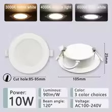 Downlight blanco 10w